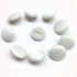 PEPPERLONELY 10PC White Lace Bridal Blouse Satin Round Buttons with Shank, 12.5mm...