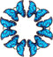 DanLingJewelry 100 pcs Blue Enamel Butterfly Pendant Charms for Butterfly Necklace Jewelry Making Bracelet Earring...