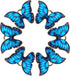 DanLingJewelry 100 pcs Blue Enamel Butterfly Pendant Charms for Butterfly Necklace Jewelry Making Bracelet Earring...