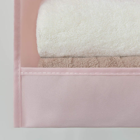 GRANNY SAYS 3-Shelf Hanging Closet Organizer, Collapsible Closet Hanging Shelves, Nursery Hanging Organizer, Pink, 29 ½" H X 12" W X 12" D, 1-Pack...