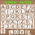 Alphabet Letter Stencils 8 Inch, 36 Pcs Reusable Plastic Letter Numbers Templates, Art Craft Stencil for Painting on Wood, Wall, Glass, Fabric, Ro...