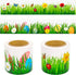 Spring Easter Bulletin Board Border, 2 Rolls Spring Green Grass Easter Egg Bunny Bulletin Board Border Trim for Spring Easter School Classroom Hol...