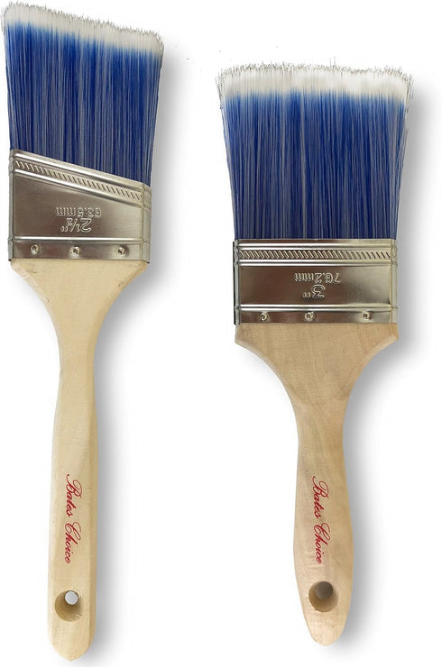 Bates- Paint Brushes- 2 Pack, Premium Paintbrush, Treated Wood Handle, Paint Brush, Paint Brushes Set, Professional Brush Set, House Paint Brush, ...