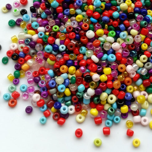 1000PCS 3mm Glass Beads for Jewelry Making,Glass Seed Beads Craft Beads for DIY Bracelets Necklaces Supplies Friendship Earring Ring Making (Mixed...