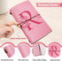 Personalized Journal Gift-Pink Initial Leather Journal+Heart Diamond Pen Set,Travel Notebook Diary Gifts,Refillable Notepads,Christmas,Birthday Gi...