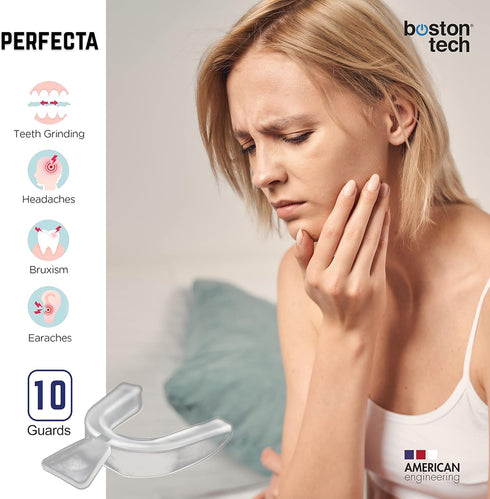 PERFECTA 10 Dental Night Guards Moldable Sleeping Mouthguards Against Bruxism Teeth Grinding and TMJ Disorders Bpa Free, Case Included...