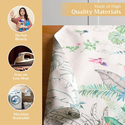 Maison d' Hermine Placemats Set of 4 100% Cotton Washable Cloth Place Mats, Reusable Table Mats for Kitchen Dining Decoration, Party, Wedding, Res...
