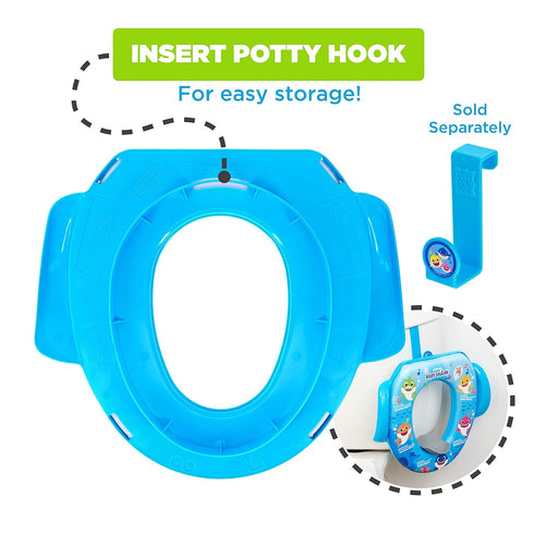 Nickelodeon Baby Shark "Sharktastic" Soft Potty Training Seat - Soft Cushion, Baby Potty Training, Safe, Easy to Clean...