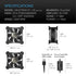 AC Infinity MULTIFAN S1, Quiet 80mm USB Fan, UL-Certified for Receiver DVR Playstation Xbox Computer Cabinet Cooling...