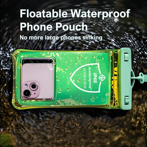 AiRunTech Waterproof Phone Pouch,Floating Waterproof Phone Case with Adjustable Lanyard,Beach,Cruise,Vacation Essentials,Summer Travel Phone Prote...