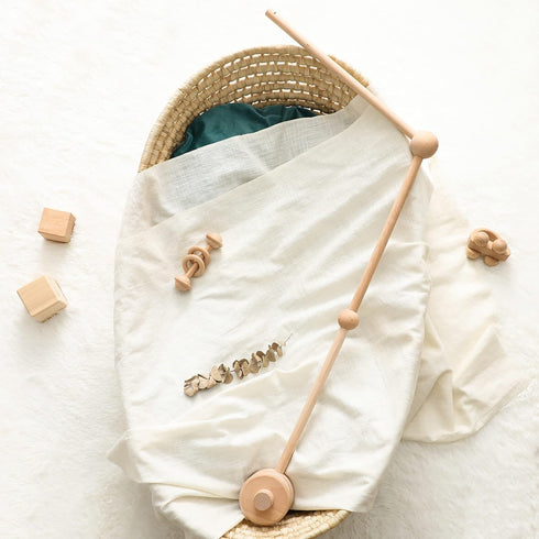 Baby Crib Mobile Arm,HBM Wooden Mobile Arm for Crib Mobile Hanger for Crib Baby Girl Nursery Decor...