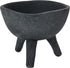 Creative Co-Op Boho Terracotta Footed Planter, Matte Black...