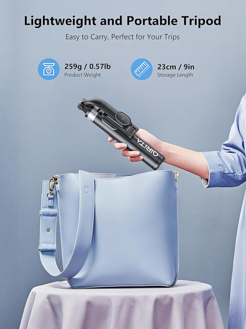 Selfie Stick & Phone Tripod, All in 1 Selfie Stick Tripod with Remote, Phone Travel Tripod Stand for Video Recording, Live Streaming, Photograph, ...