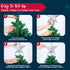 Joiedomi Christmas Silver Star Tree Topper Lighted with Projector, Built-in LED Rotating Lights, 3D Glitter Xmas Decorations for Party Holiday Ind...