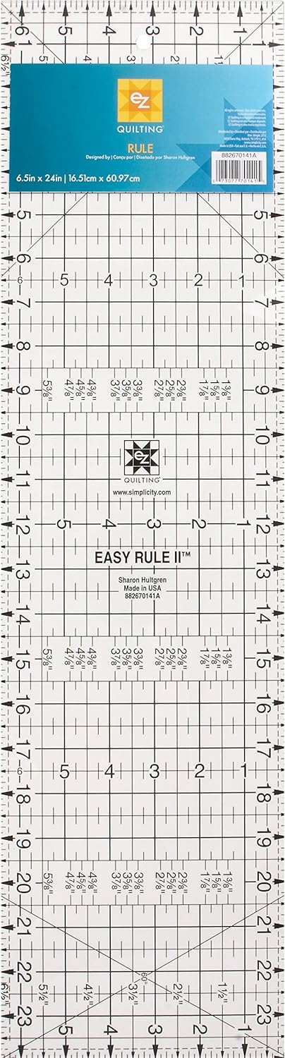 Wrights 6-1/2-Inch-by-24-Inch Easy Rule II, White,Blue...