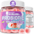 Sugar Free Probiotic Gummies 60 Billion CFU 11 Strains with Prebiotics Fiber, Probiotics Filled Gummies for Women Men Digestive Health, Peach Flav...
