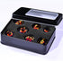 AUSTOR Dragon Eye DND Dice Set 7 Pieces Liquid Core Dragon Eye Dice Blue & Violet Sharp Edge Resin Dice Dungeons and Dragons D&D Dice with Box Rol...