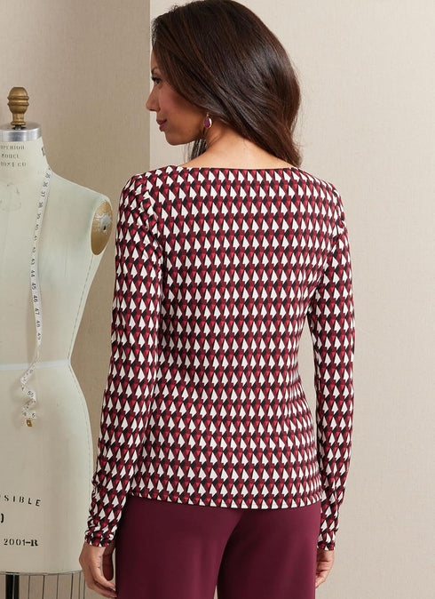 Butterick Misses' Close-Fitting Pullover Knit Tops and Pants Sewing Pattern Kit, Design Code B6966, Sizes 14-16-18-20-22...