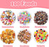 150Pcs Miniature Food Drinks Bottles Dollhouse Accessories 1:12 Mini Stuff Things Toy Set Dollhouse Pretend Kitchen Play Game Tiny Baking Hamburge...