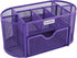 EasyPAG Desk Organizer Mesh Desktop Office Supplies Multi-functional Caddy Pen Holder Stationery with Drawer,Purple...