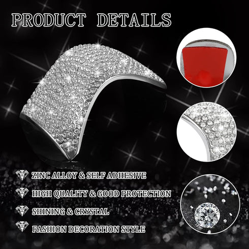 TOMALL Bling Car Gear Shift Knob Cover Compatible with Lexus RX IS ES GS NX RC Bling Auto Shift Gear Knob Cover Crystal Interior Trim for Car Spar...