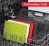 Dexas Heavy Duty Grippmat Flexible Cutting Board Set of Four, 8 by 11 inches, Gray, Red, White and Green...