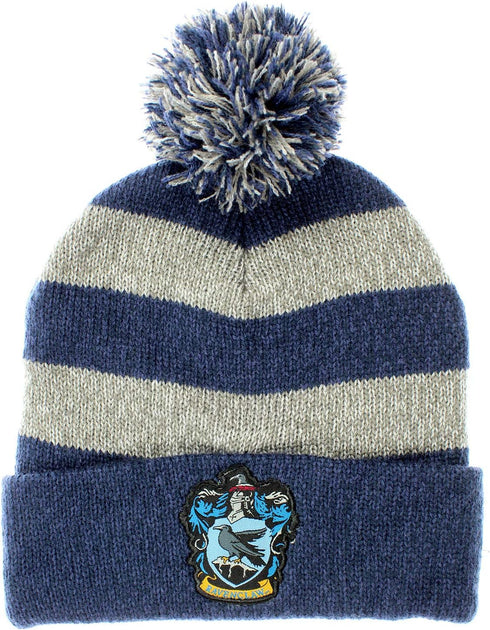Harry Potter Hogwarts Houses Knit Scarf & Pom Beanie Set...