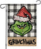 Chritmas Garden Flags for Outdoor,Buffalo Plaid with Small Yard Flag,Seasonal Xmas Decors for Winter Holiday Farmhouse Outside 12x18 Double Sided...