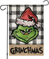 Chritmas Garden Flags for Outdoor,Buffalo Plaid with Small Yard Flag,Seasonal Xmas Decors for Winter Holiday Farmhouse Outside 12x18 Double Sided...