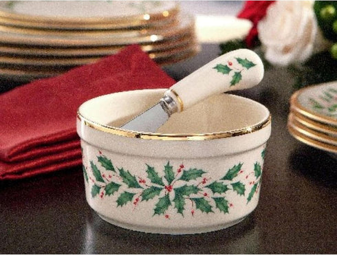 Lenox 804420 Hosting The Holidays Dip Bowl & Spreader, Christmas...