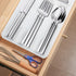 Silverware Organizer And Storage 4 Grids Utensil Cutlery Deep Drawer Knife Forks And Spoons Office Kitchen accessories Desk Vanity Makeup Drawer O...