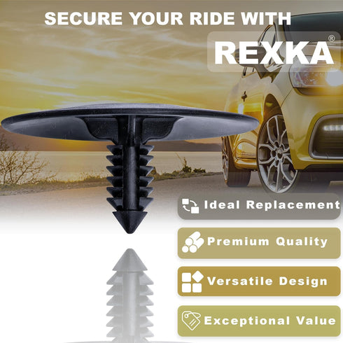 Rexka 30pcs Hood Insulation Retainer Clips 20064875 Compatible with GM Cadillac Buick GMC Hummer Pontiac Saturn...