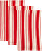 DII Heavy Duty Kitchen Cleaning Collection, Long-Lasting Quality, Cotton Dish Towel Set, 18x28, Striped Tomato, 3 Piece...