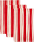 DII Heavy Duty Kitchen Cleaning Collection, Long-Lasting Quality, Cotton Dish Towel Set, 18x28, Striped Tomato, 3 Piece...