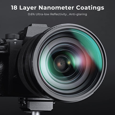 K&F Concept 37mm Black Diffusion 1/4 Filter Mist Cinematic Effect Filter with 18 Multi-Layer Coatings for Video/Vlog/Portrait Photography (K-Serie...