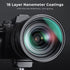 K&F Concept 37mm Black Diffusion 1/4 Filter Mist Cinematic Effect Filter with 18 Multi-Layer Coatings for Video/Vlog/Portrait Photography (K-Serie...