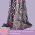 Black Lace Fabric, Exquisite Colorful Floral Flower Embroidered Sewing Lace Fabric, Length 71" Width 59" Elegant Soft Tulle Dress Fabric for DIY C...