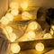 Anordsem Battery String Light for Indoor: 6.88Ft/10 LED Cotton Ball Lanterns 2 Pack - Bohemian Hanging Art Deco for Bedroom - Fairy Cozy Lighting ...