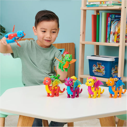 Paw Patrol, Rescue Knights Chase and Dragon Draco Action Figures Set, Kids Toys for Ages 3 and up...