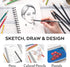 ARTEZA Spiral Sketch Book 5.5 x 8.5 Drawing Pad 100 Sheets Sketch Pads for Drawing for Adults & Teens...