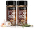Sauce Goddess Super Chunk Steakhouse Spice Shaker (2-Pack) - Versatile, Delicious Steak Seasoning, BBQ Rub for Chops, Chicken and Veggies! Gluten-...
