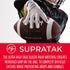 Franklin Sports Supratak Football Receiver Gloves - White/Chrome - Youth Small...