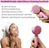 Silicone Facial Cleansing Brush 2 in 1 Silicone Facial Scrubber Manual Exfoliating Facial Brush Face Cleanser Face Exfoliator Ultrafine Bristles f...