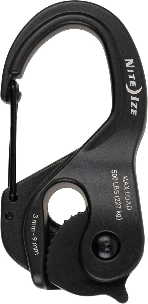 Nite Ize CamJam XT Aluminum Rope Tightener - Versatile Tie Down Cam Mechanism with Carabiner Clip - Secure Hiking Gear Essential - Rope Tie Down A...