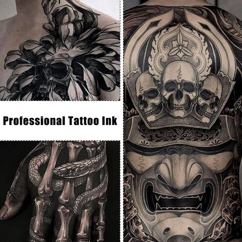 Tattoo Ink 8 oz/Bottle Black Supplies Permanent - Tattoo Ink Black for Art Tattoo - Super Black | YMTID-240-1...