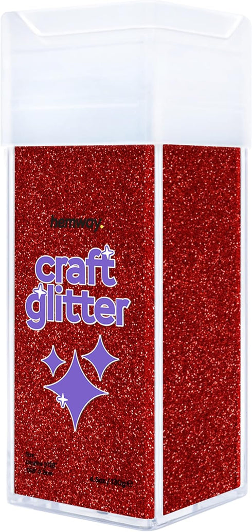 Hemway Craft Glitter Shaker 130g / 4.6oz Glitter for Arts, Crafts, Resin, Tumblers, Nails, Painting, Decoration, Festival, Cosmetic, Body - Ultraf...
