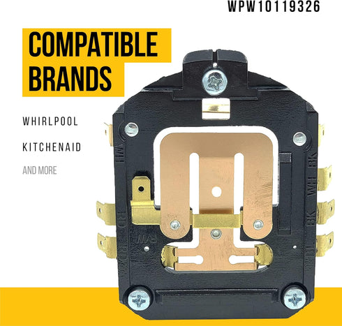 WPW10119326 W10119326 Speed Control Plate - Compatible Whirlpool KitchenAid Mixer Parts - Replaces AP6015292 4176137 PS11748567 - Made of Durable ...