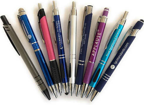 15 Misprint Metal Ballpoint Ink Pens - Assorted...