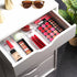 Masirs Clear Drawer Organizer - Easily Organize and Customize the Layout of Drawers. Great for Office Desk, Utensils, Cosmetics and Makeup. (8-Pie...