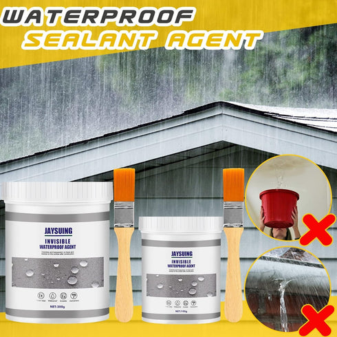 JAYSUING Invisible Waterproof Agent, Waterproof Seal, No Pounding Brick Leakage, Super Strong Adhesive Seal Coating 10.5Fl Oz (300g)...